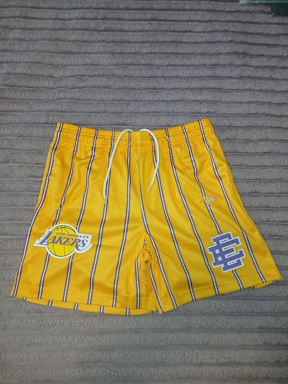 ERIC EMANUEL Los Angeles Lakers Yellow Basketball Shorts